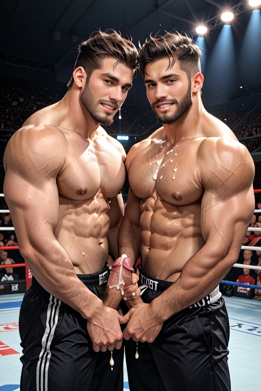 Masturbating, High Res, Seductive Pose AI Gay Porn