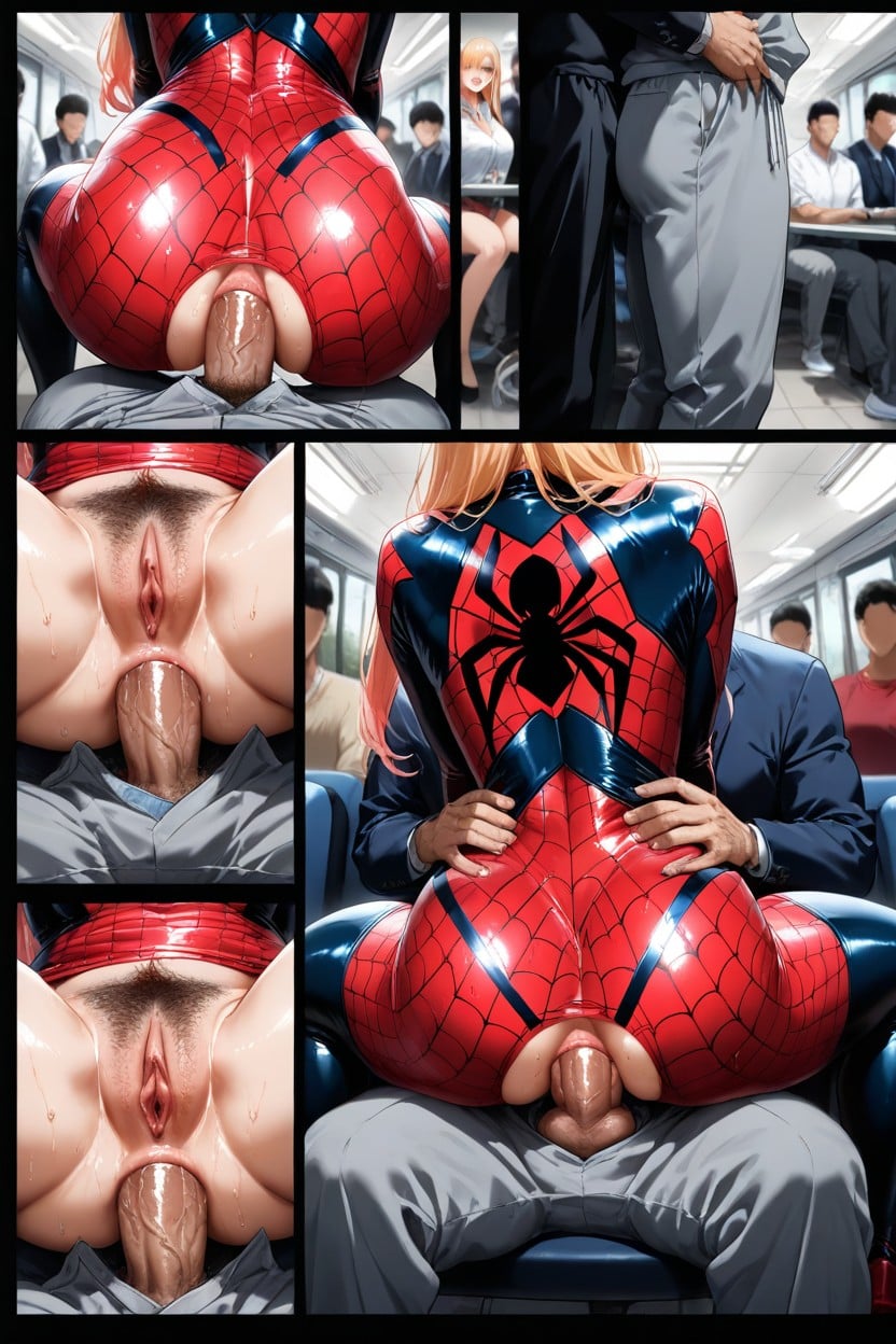 Extremely Hairy, Comic Panel, Visable Pubic Hair Hentai AI Porn