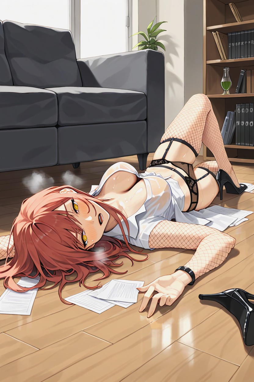 Slut Fishnet, Intoxicated, View From The Side Hentai AI Porn