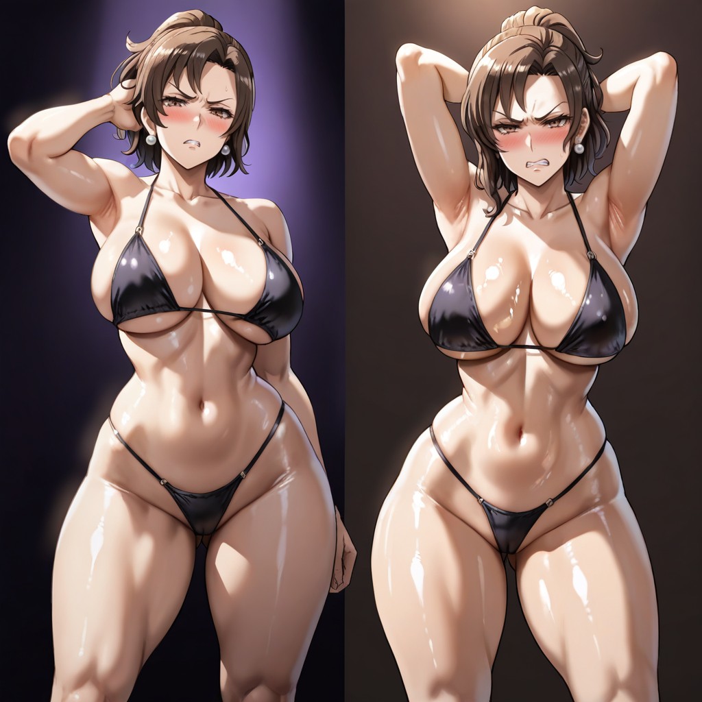 Annoyed Expression, Blushing, Naked Hentai IA