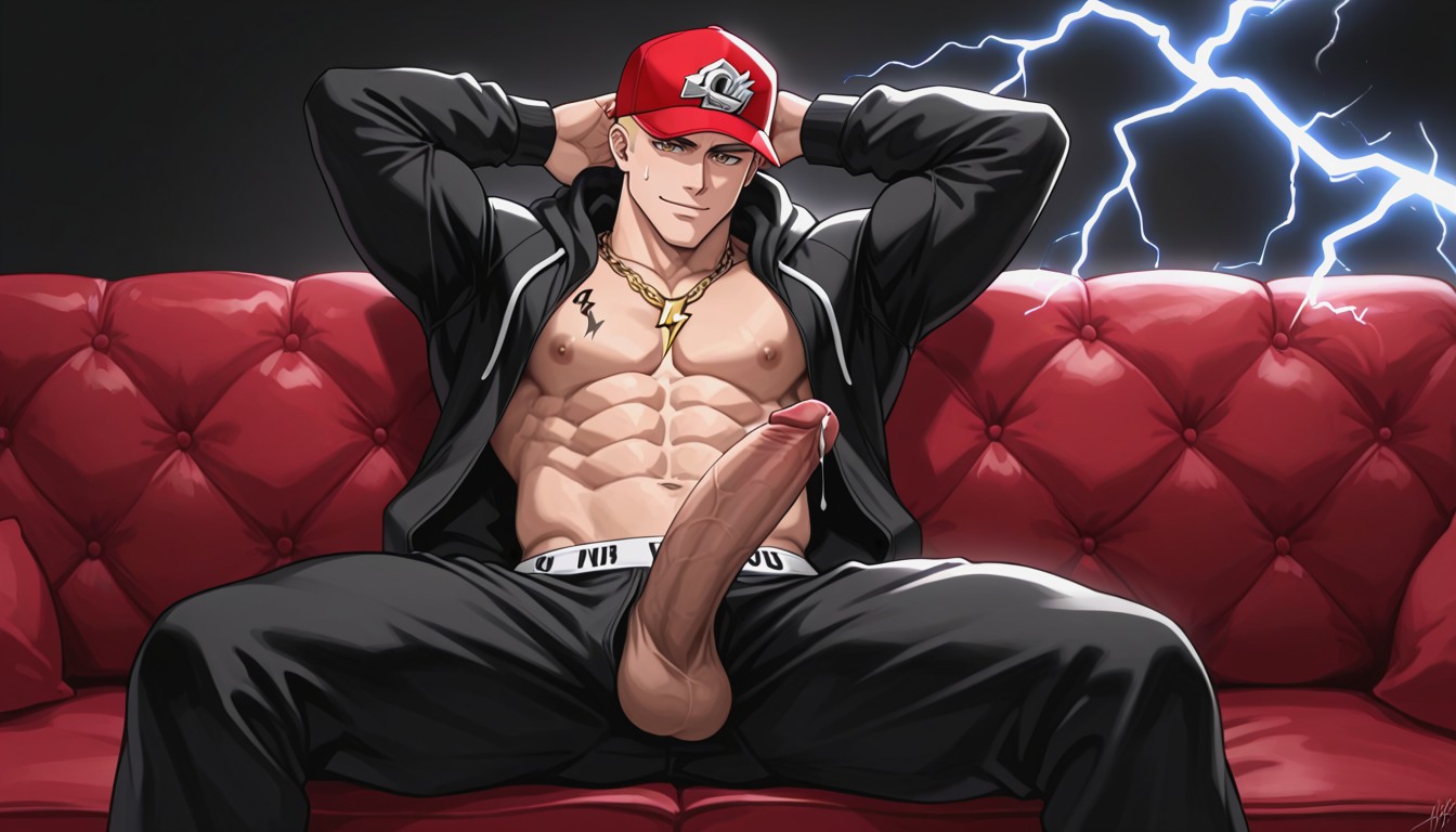 Tattoos On Neck, Diamond Necklace, Domination Powers AI Gay Porn