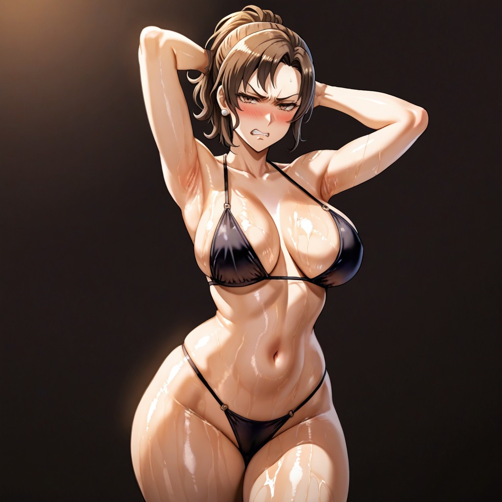 Exotic Pose, Soft Lighting, Woman Hentai AI Porn