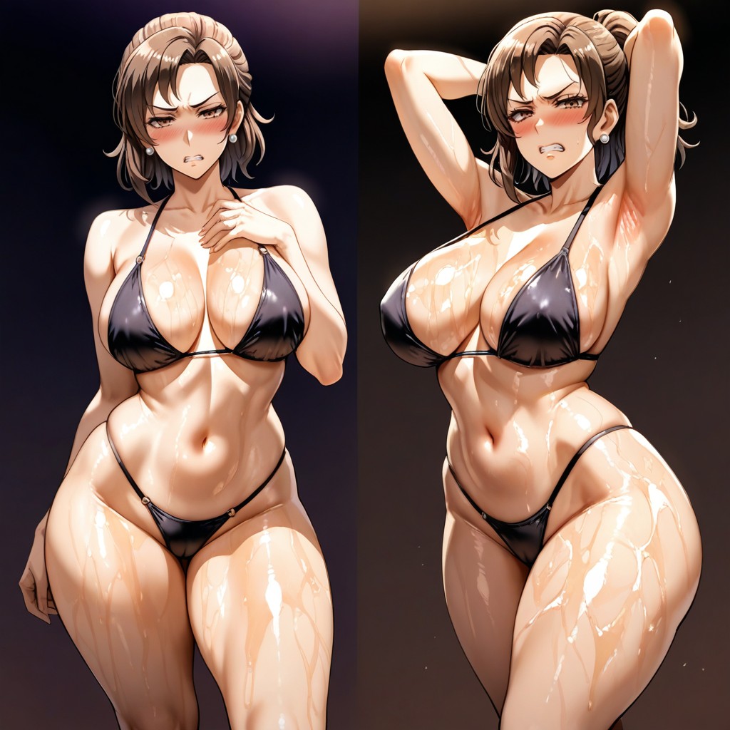 Soft Shading, Smooth Contours, Blushing Hentai AI Porn