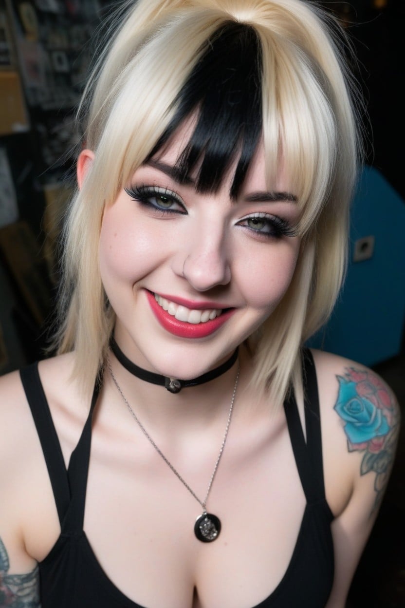 Mouth, Perfect Lips, Blonde Hair AI Porn