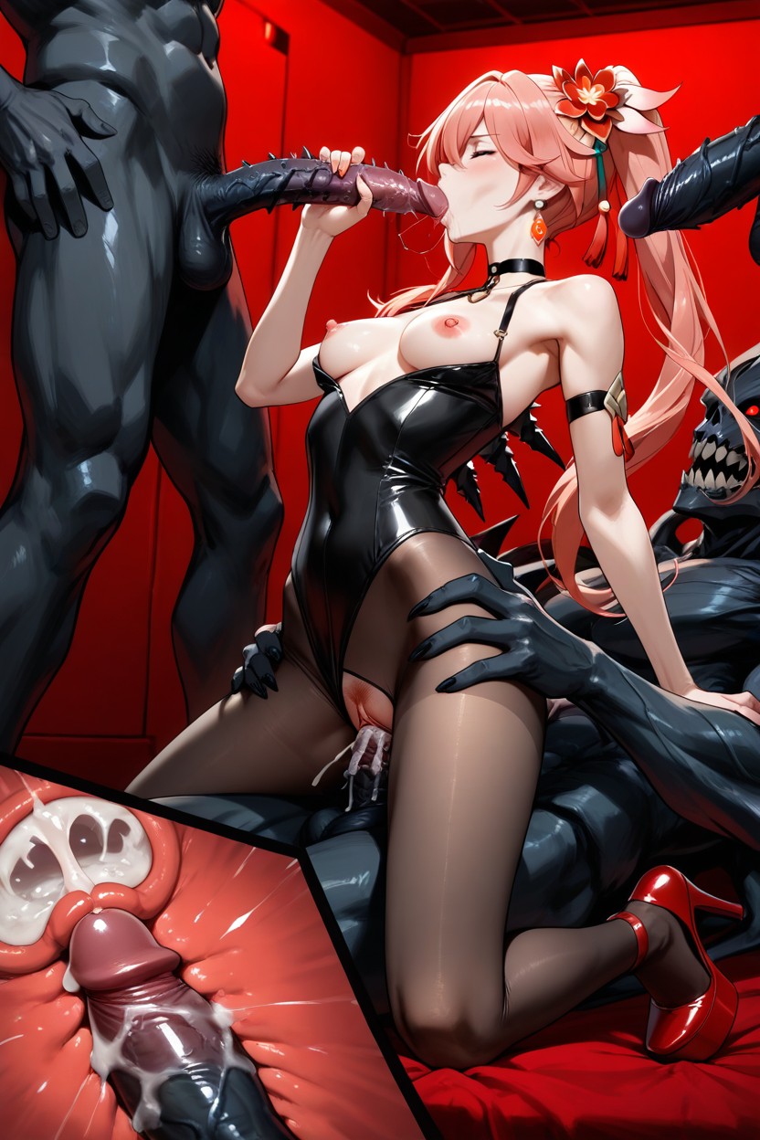 Clothed, Small Ass, Drooling Hentai AI Porn