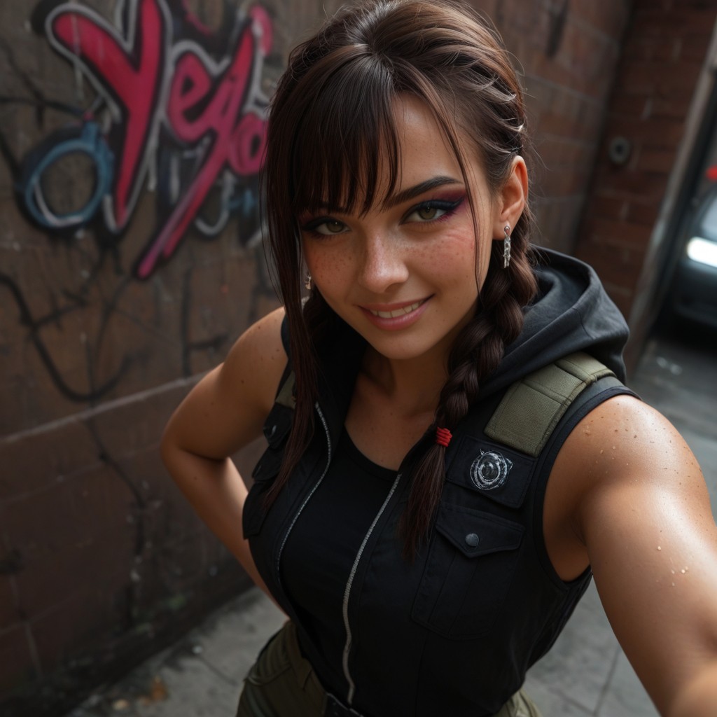 / Cargo Pants, Eyeshadow, Round Hips AI Porn