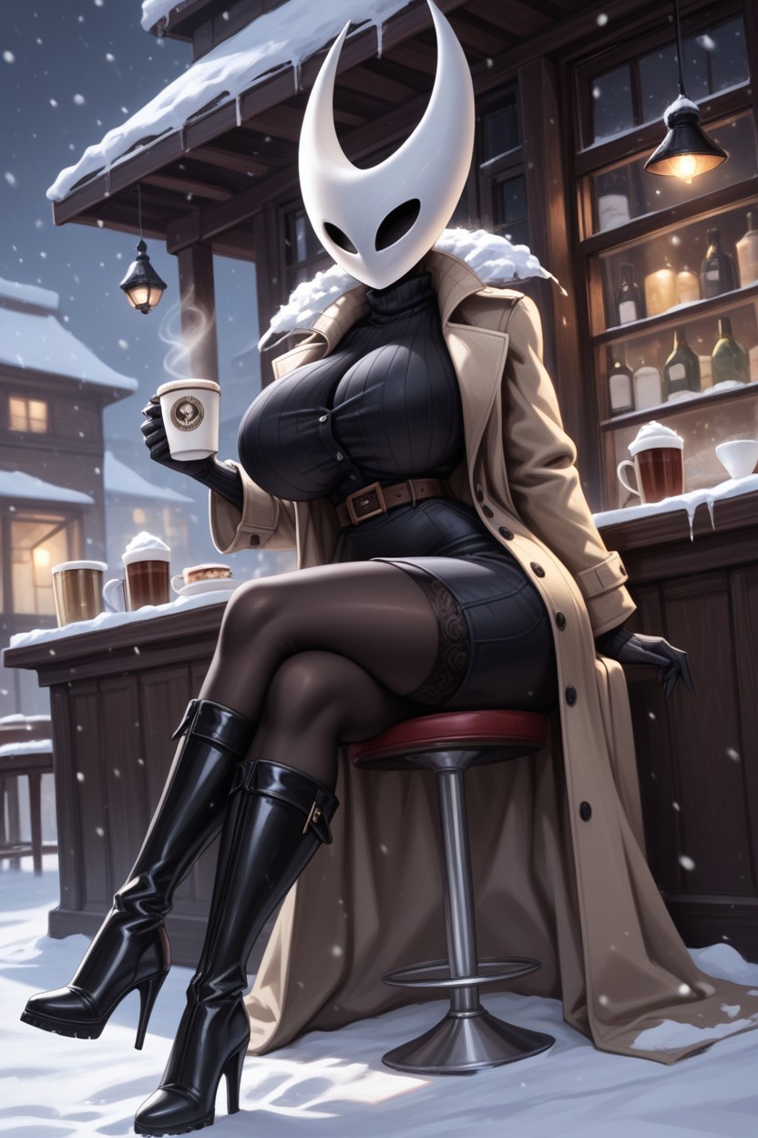 Wide Hips, Boots, Snowing Furry AI Porn