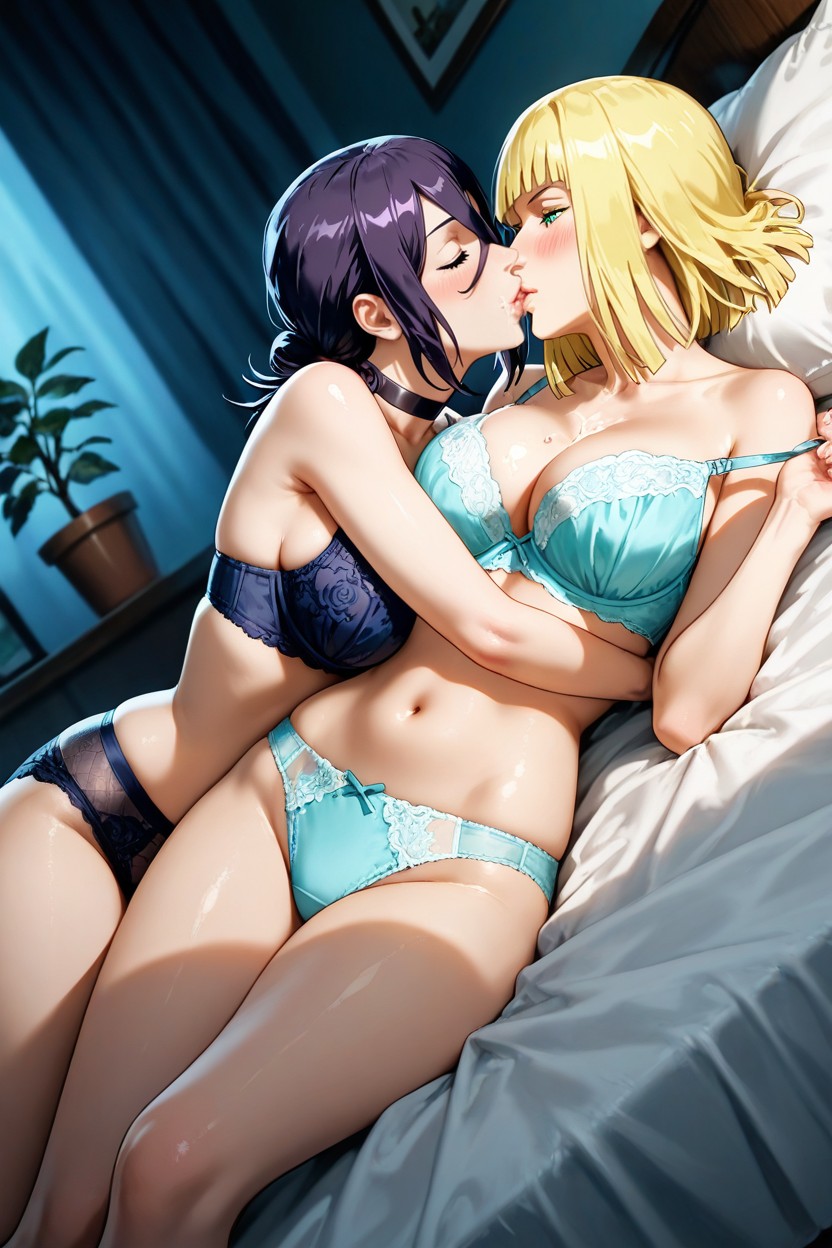 French Panties, Laying On Bed In A Cozy, Casual Clothing Hentai AI Porn
