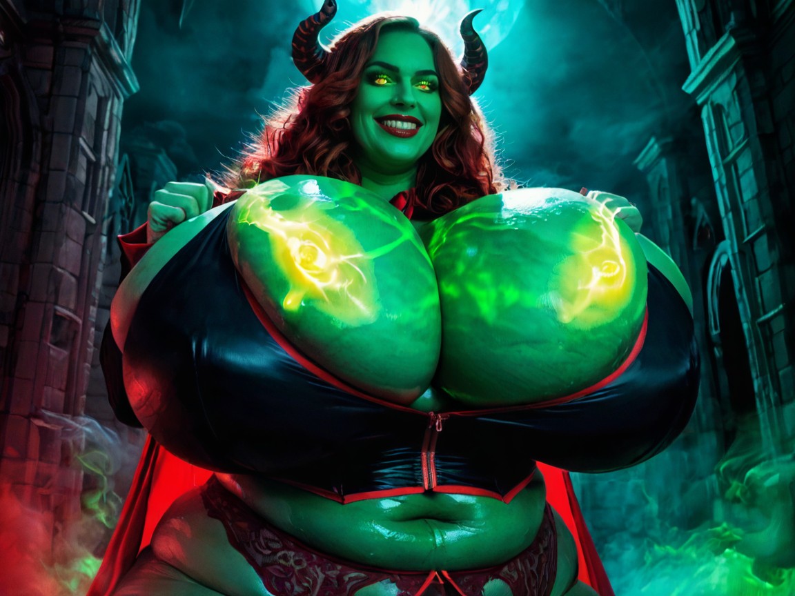 25+, Demon Realm, Demonic Eyes Are Glowing Very Bright AI Porn