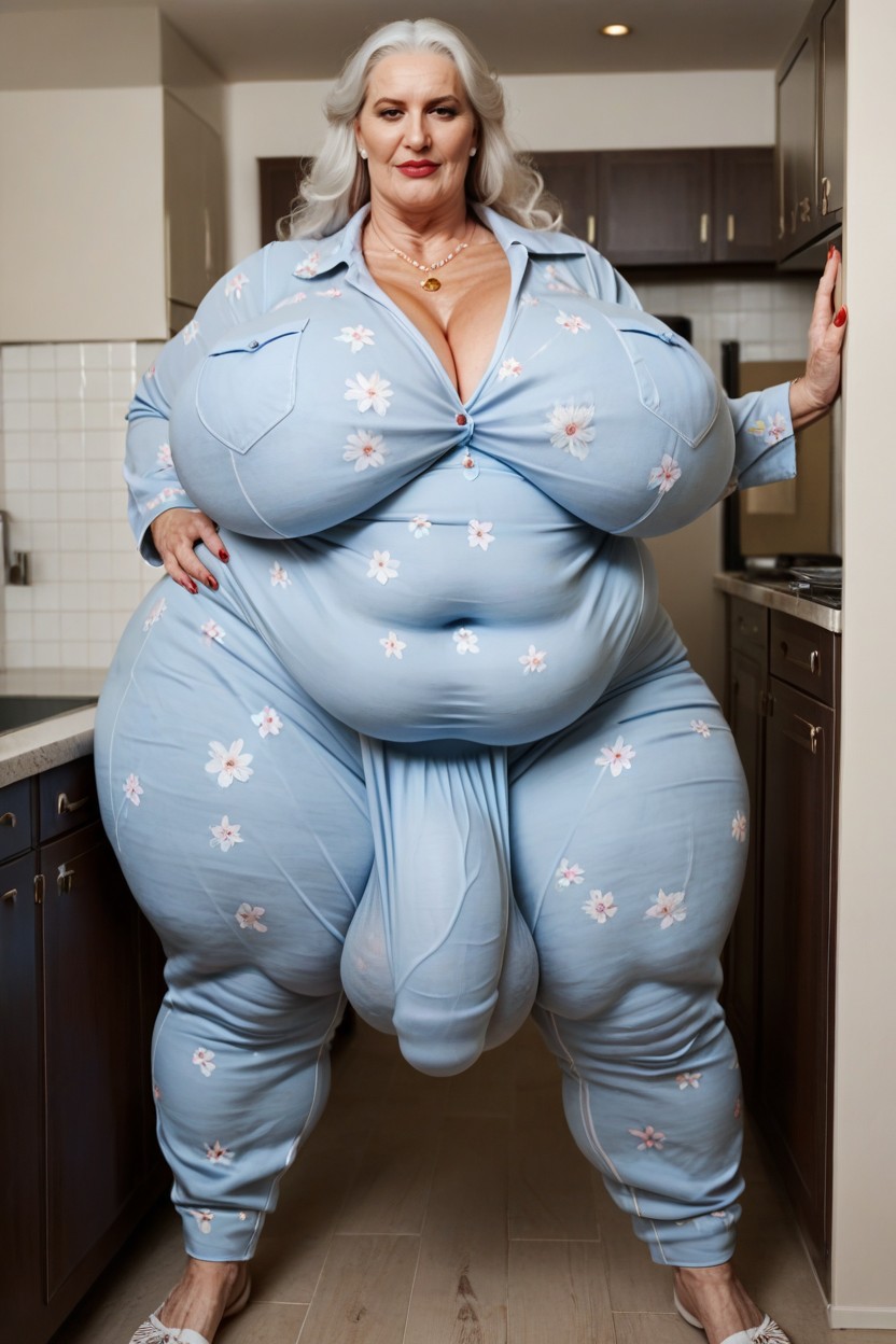 1 Person, Cellulite Arms, Large Hips AI Porn
