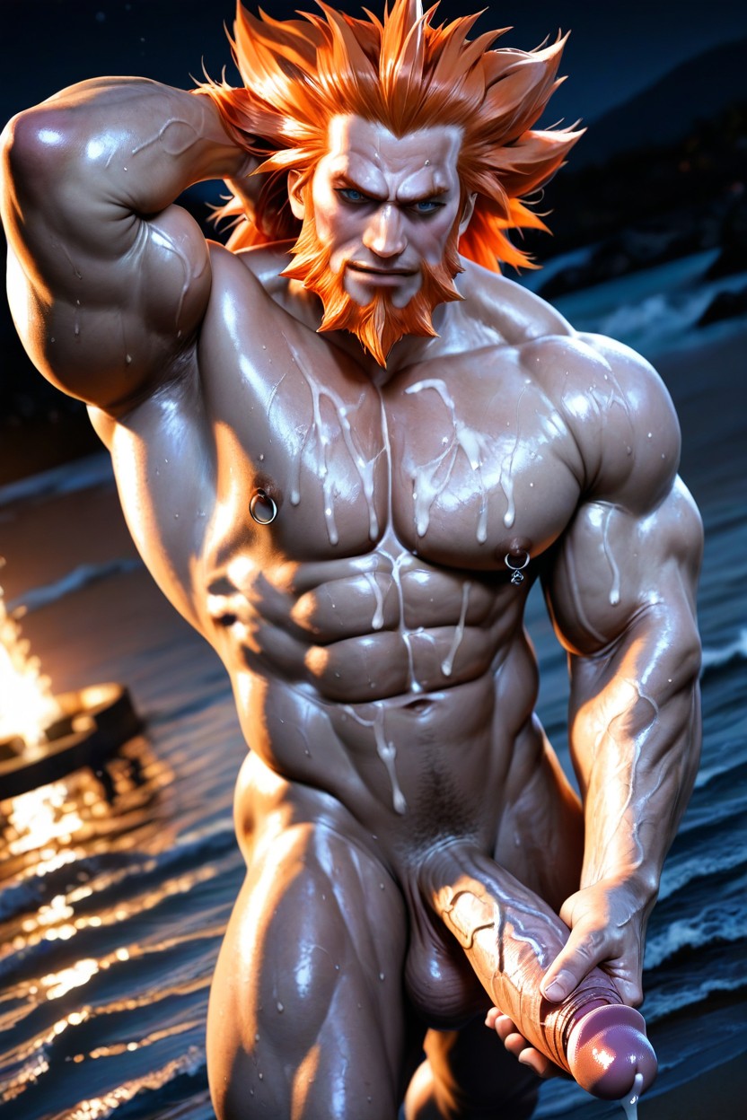Dawn, Erect Penis, Massive Chest AI Gay Porn