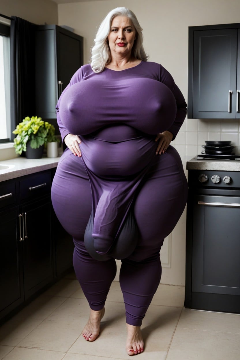 Onesie, No Shoes, Wide Angle AI Porn