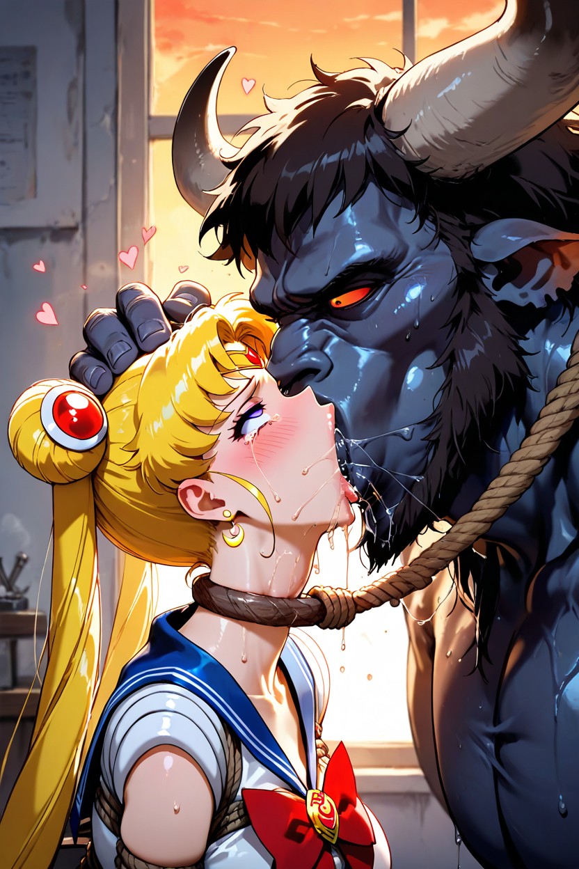 Duo, Wide Eyes, Huge Throat Hentai AI Porn