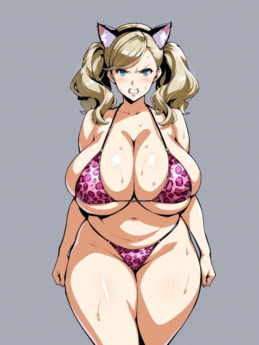 Takeda Hiromitsu Style, Twintails, Navel Exposed AI Porn