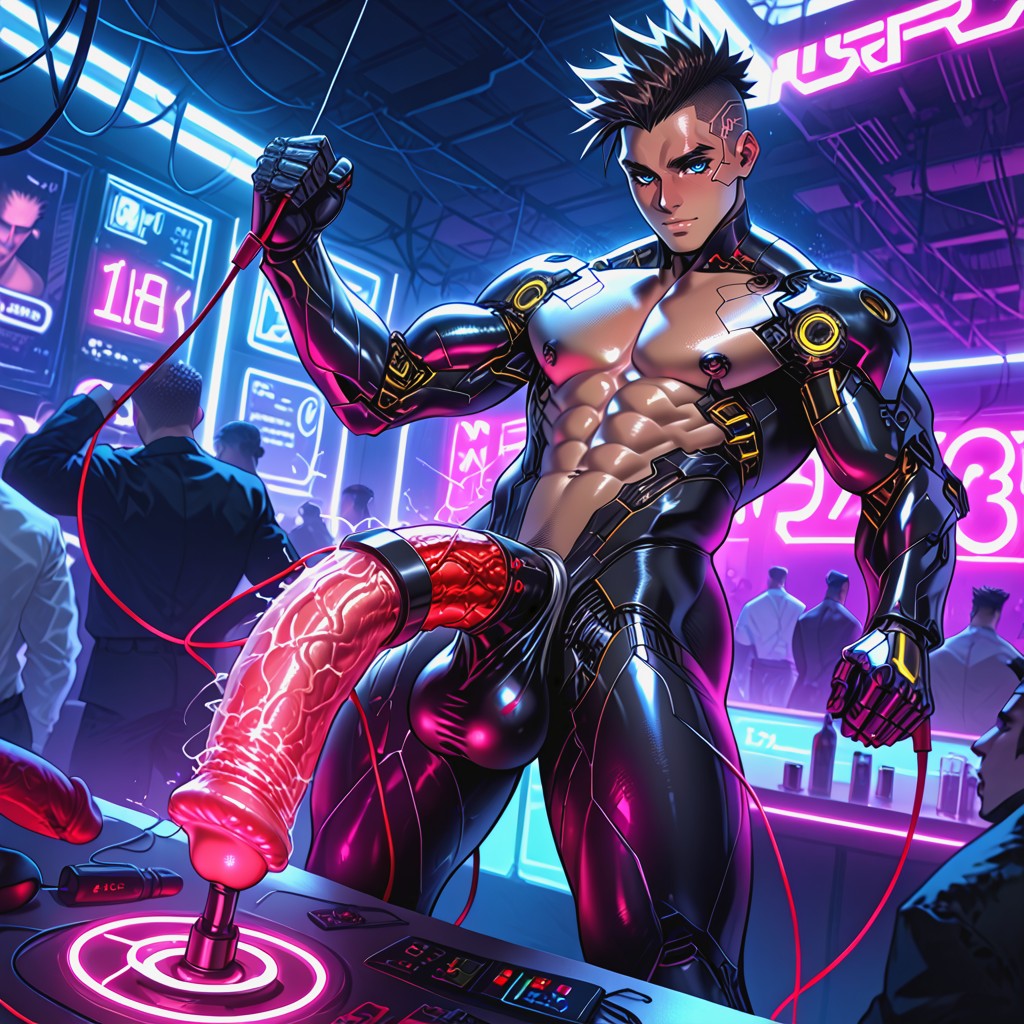 Modelando, Wires, Sex Machine Robotic Penis Porno gay IA