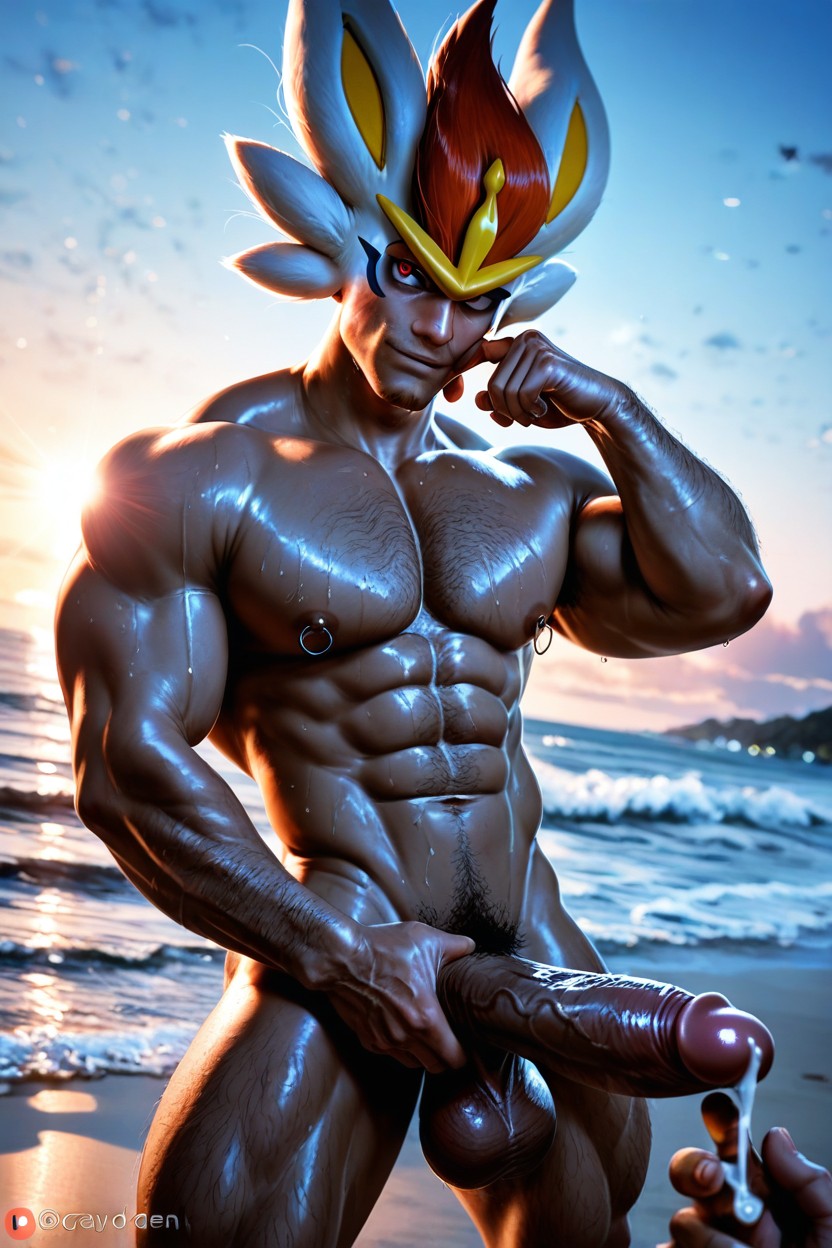 Model, Veiny Penis, Dynamic Angle AI Gay Porn