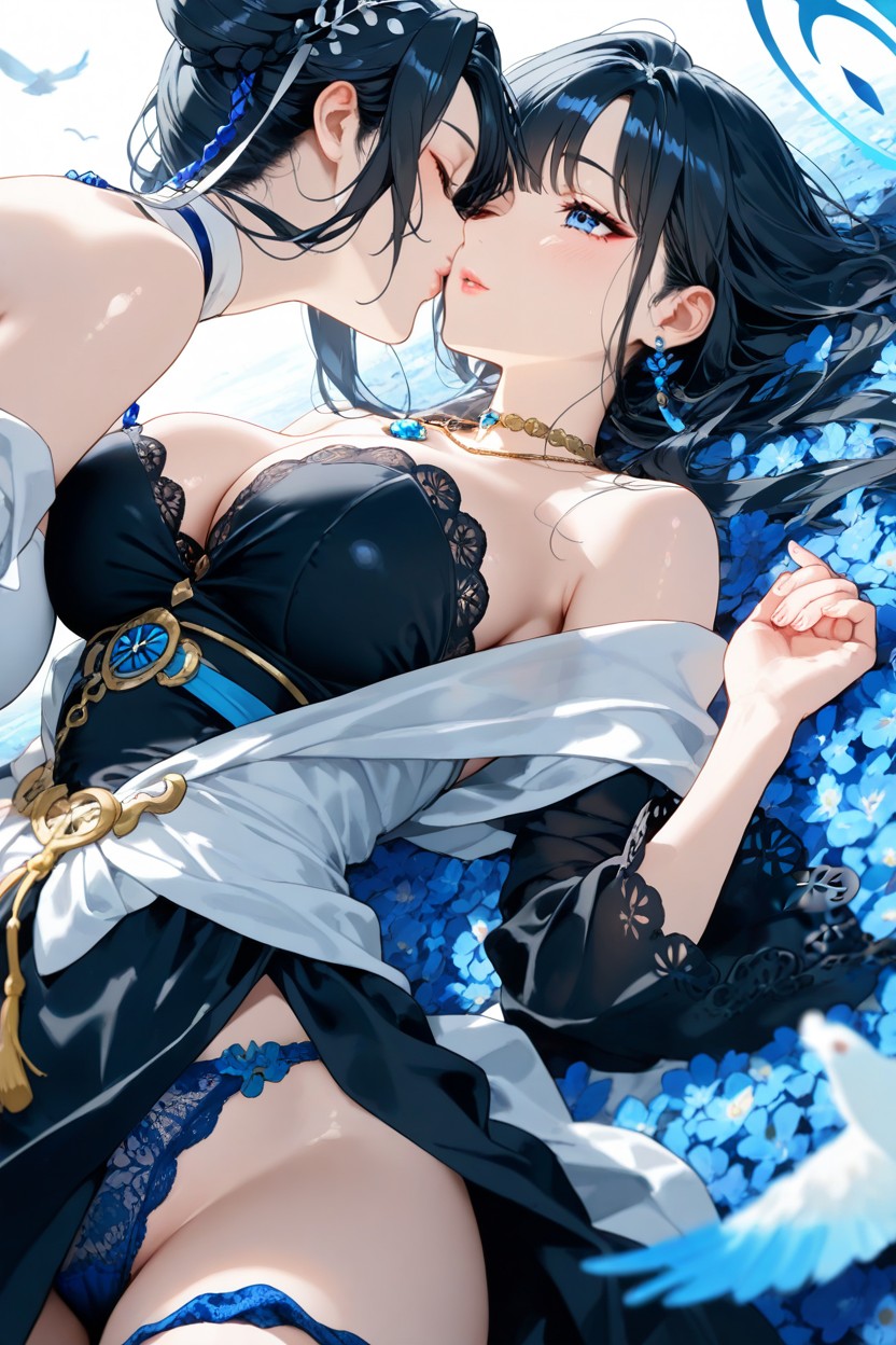 Laying, Close Up, Flying Pigeon Hentai AI Porn