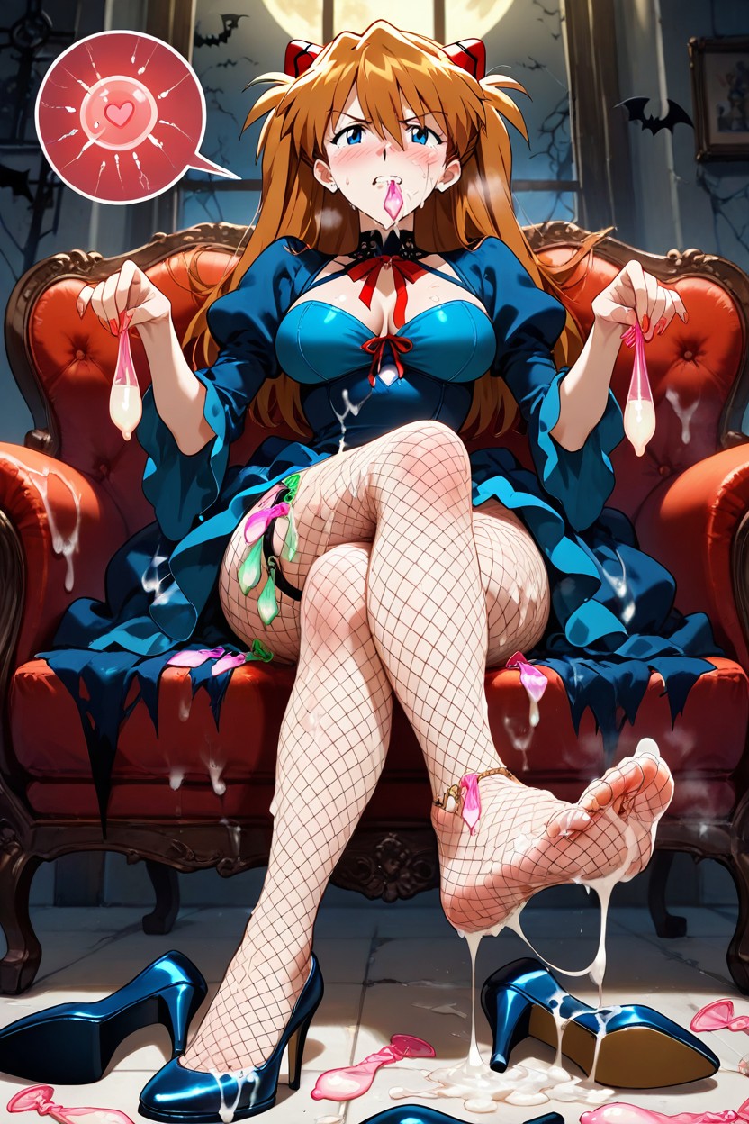 Cum Everywhere, Cum On Clothes Huge Amount Of Cum, Swallowing Semen Hentai AI Porn