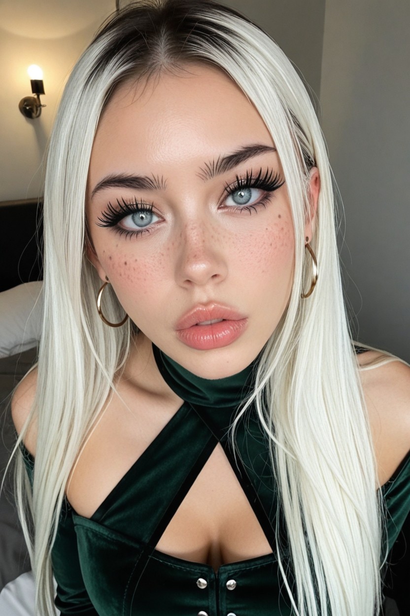 Side Open Dress, Freckles, Full Body Porno IA
