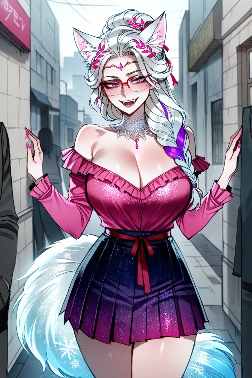 Lace Trim Collar, Thighs, 25+ Hentai AI Porn