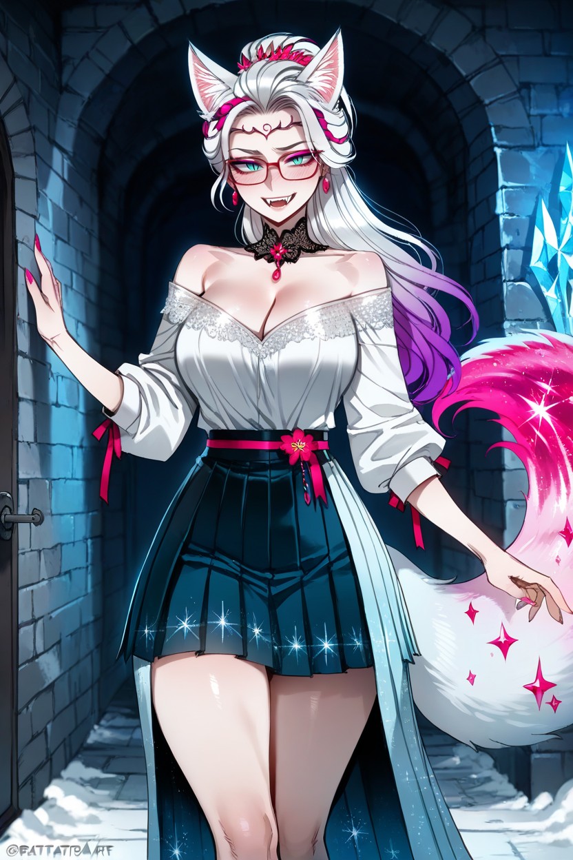 Glasses, 25+, Ratatatat Art Style Hentai AI Porn