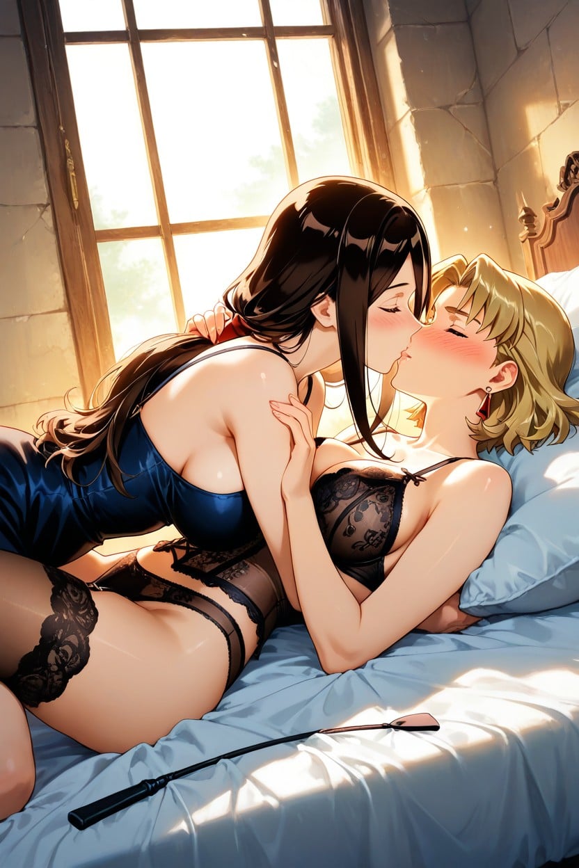 Groping And Grooming One Another, Akagi Ritsuko, Small Whip Paddle Hentai AI Porn
