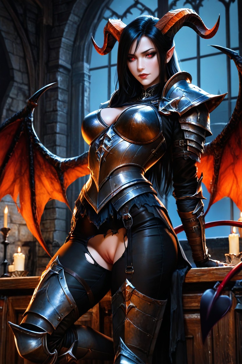 Night, Lilith From Diablo Iv, Red Eyes Porno IA