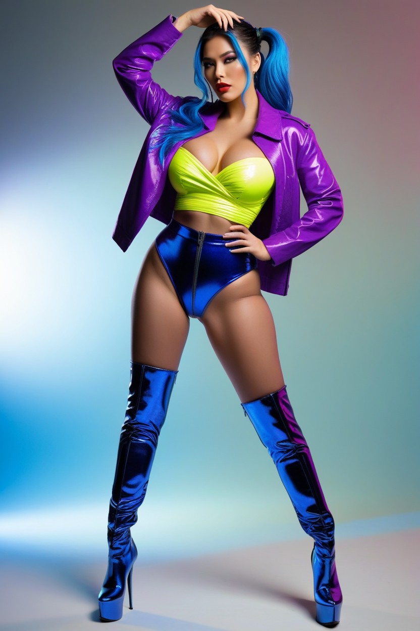 Cosplay, Posture Angled Confidently, Breast Expansion AI Porn