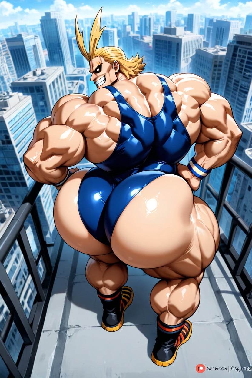Gigantic Outstanding Ass, Smile, Extremely Large Ass AI Gay Porn