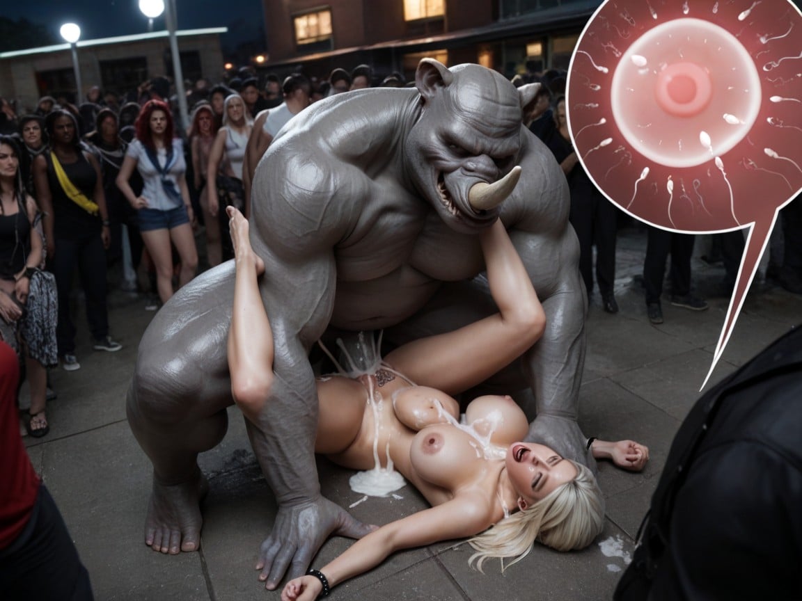 Evil Womb Tattoo, Monster Demon Crowd, Double Penetration AI Porn