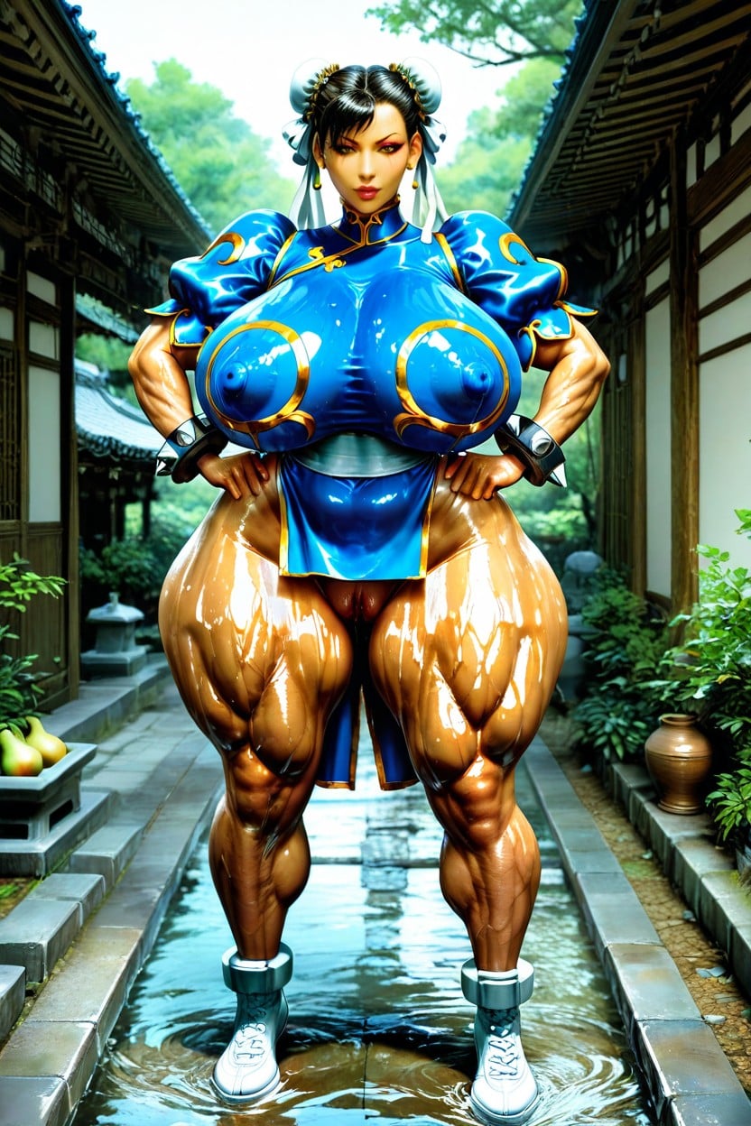 Thick Long Muscular Legs, Chun Li Street Fighter, 18+ AI Porn