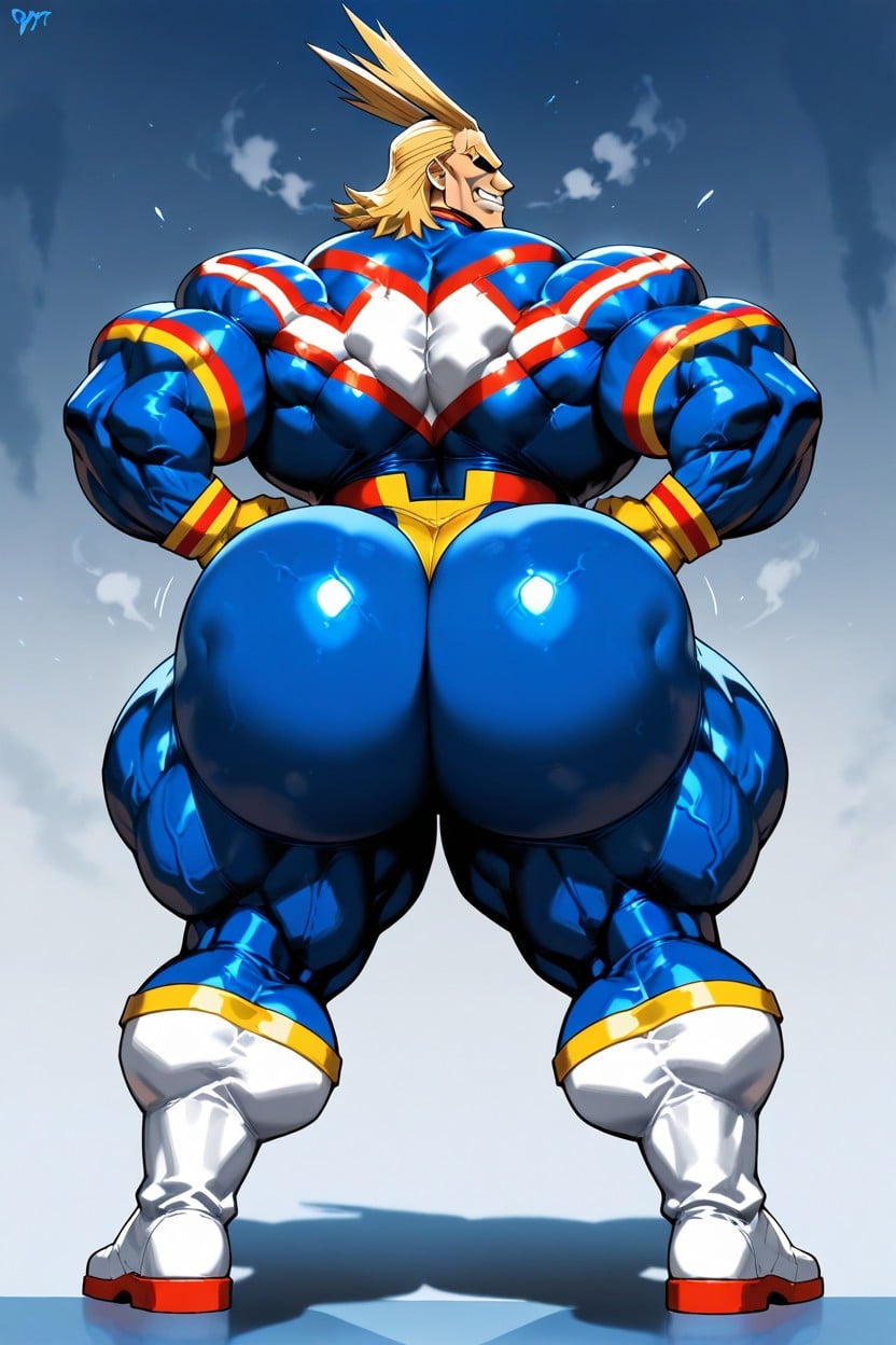 Looking Back, 25+, Thick Thighs AI Gay Porn