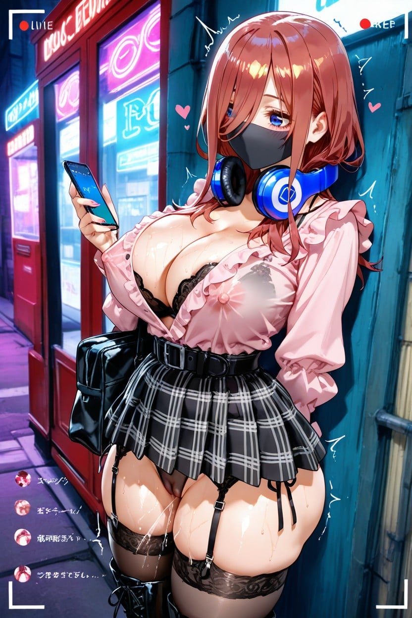 Cleavage, Chat Field, Public Indecency Hentai AI Porn