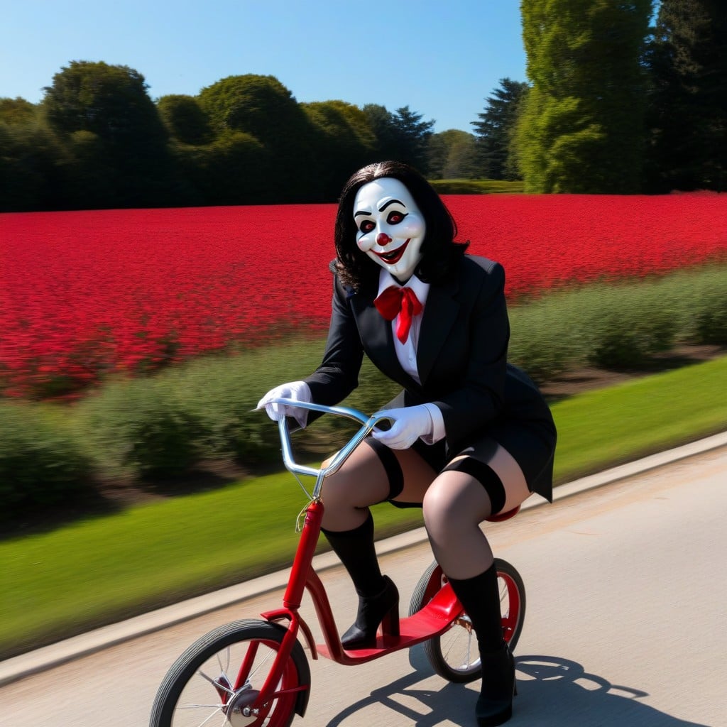Woman, Confused, Original Billy The Puppet From The Saw Movie AI Porn