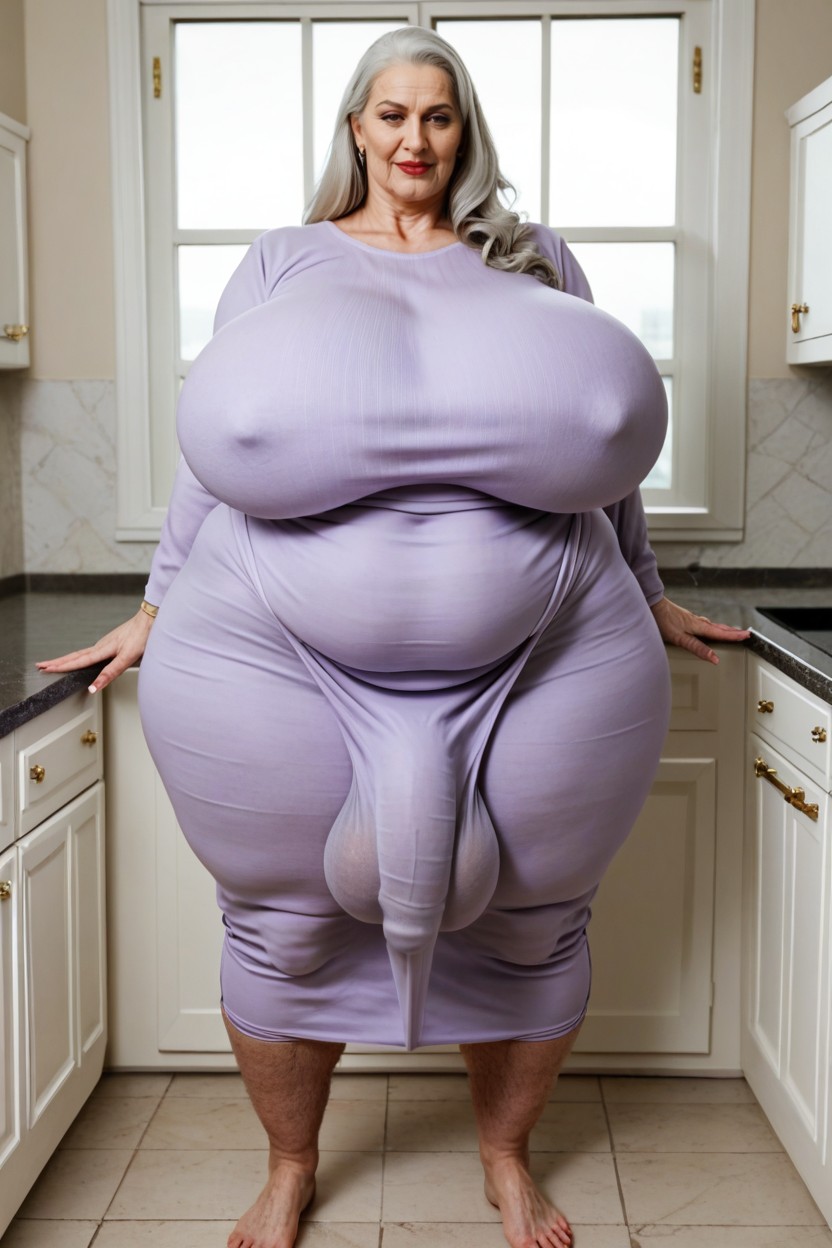 No Shoes, Hyper Morbidly Obese Body Is Extremely Fat Collosal Size Hips, Futanari AI Porn