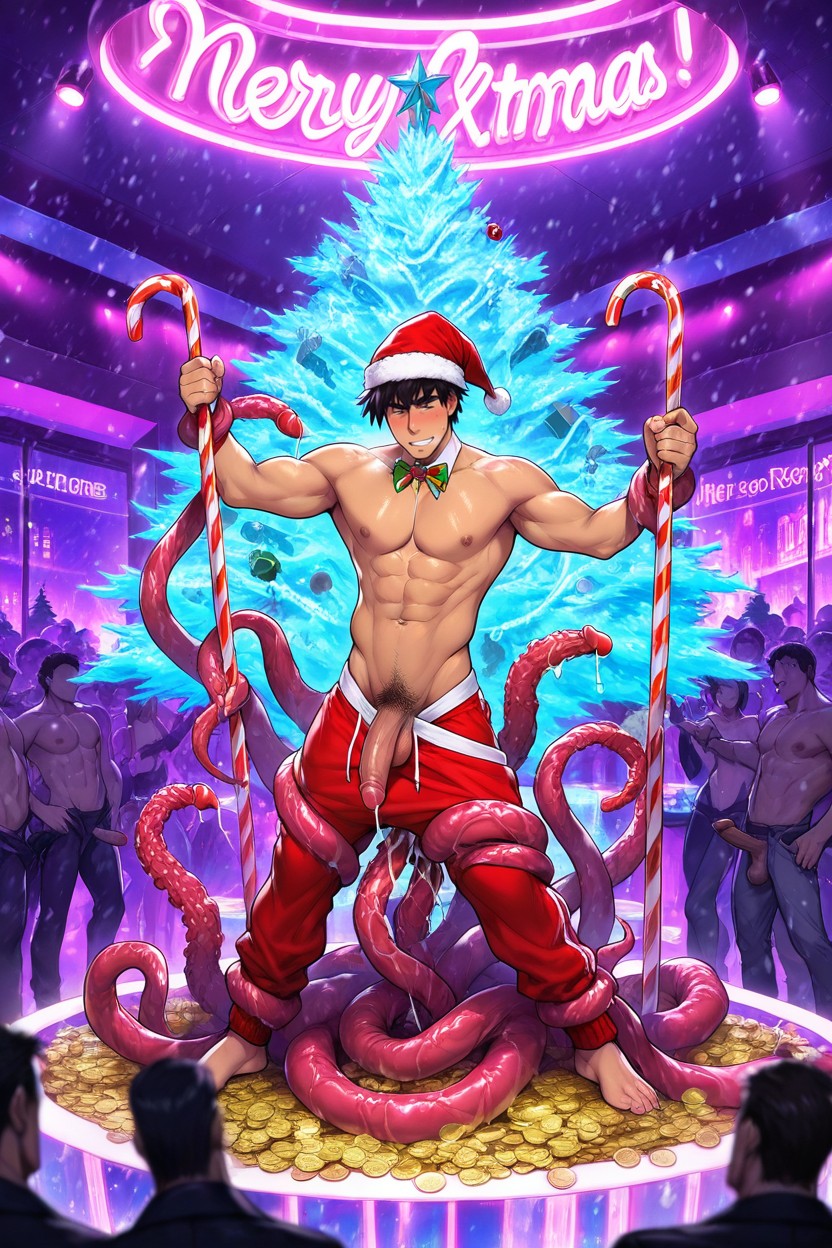 Candy Canes, Santa Hat, Candy Canes AI Gay Porn