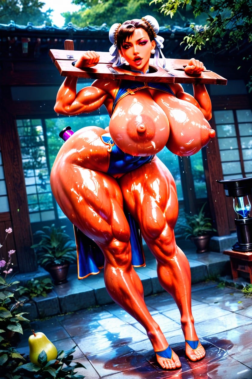 Gigantic Thighs, Looking At Viewer, Ultra High Details AI Porn