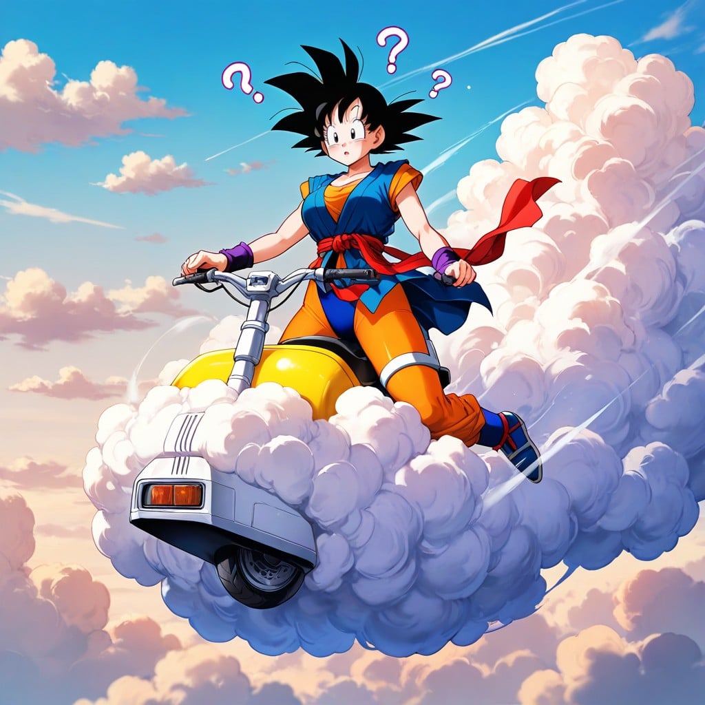 Bike Colored As Cloud, Sexy, In Open Skies Porno IA