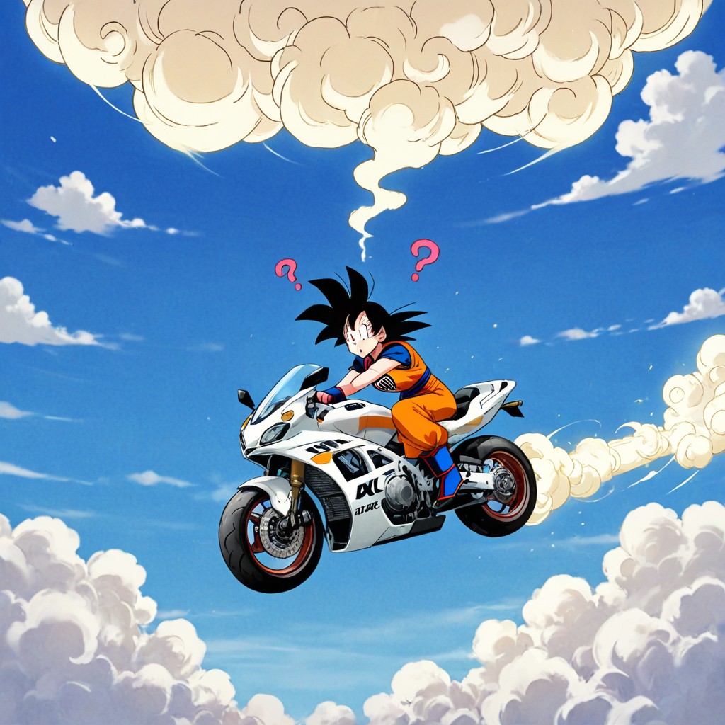 Flying In The Skies, Female Goku Appearance, Voluptuous AI Porn