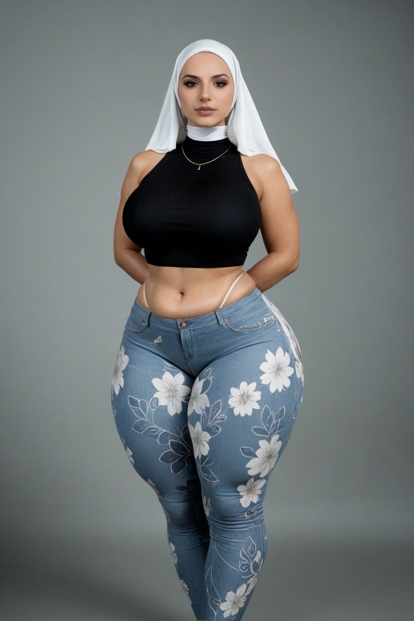 Transparent Clothes Ncessaire, White Choker, Fat AI Porn