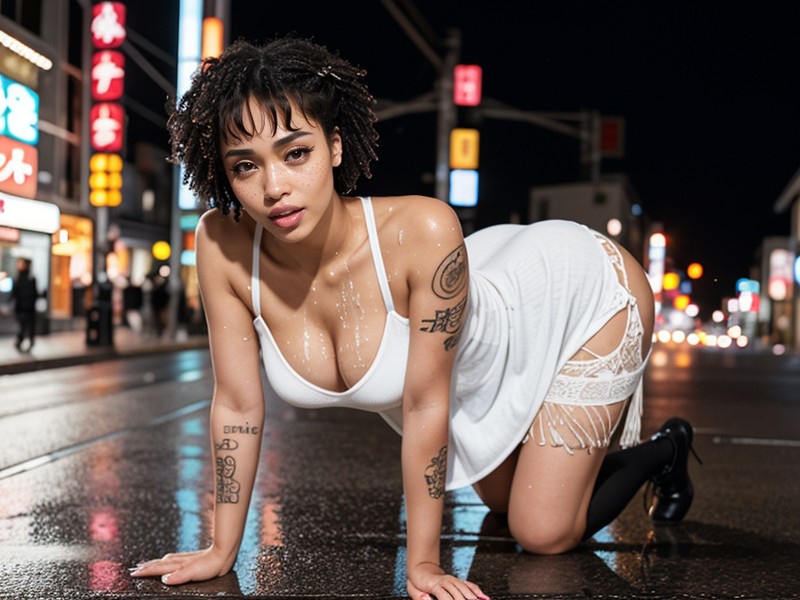 Looking At Viewer, Cosplay, Cum On Face And Chest AI Porn