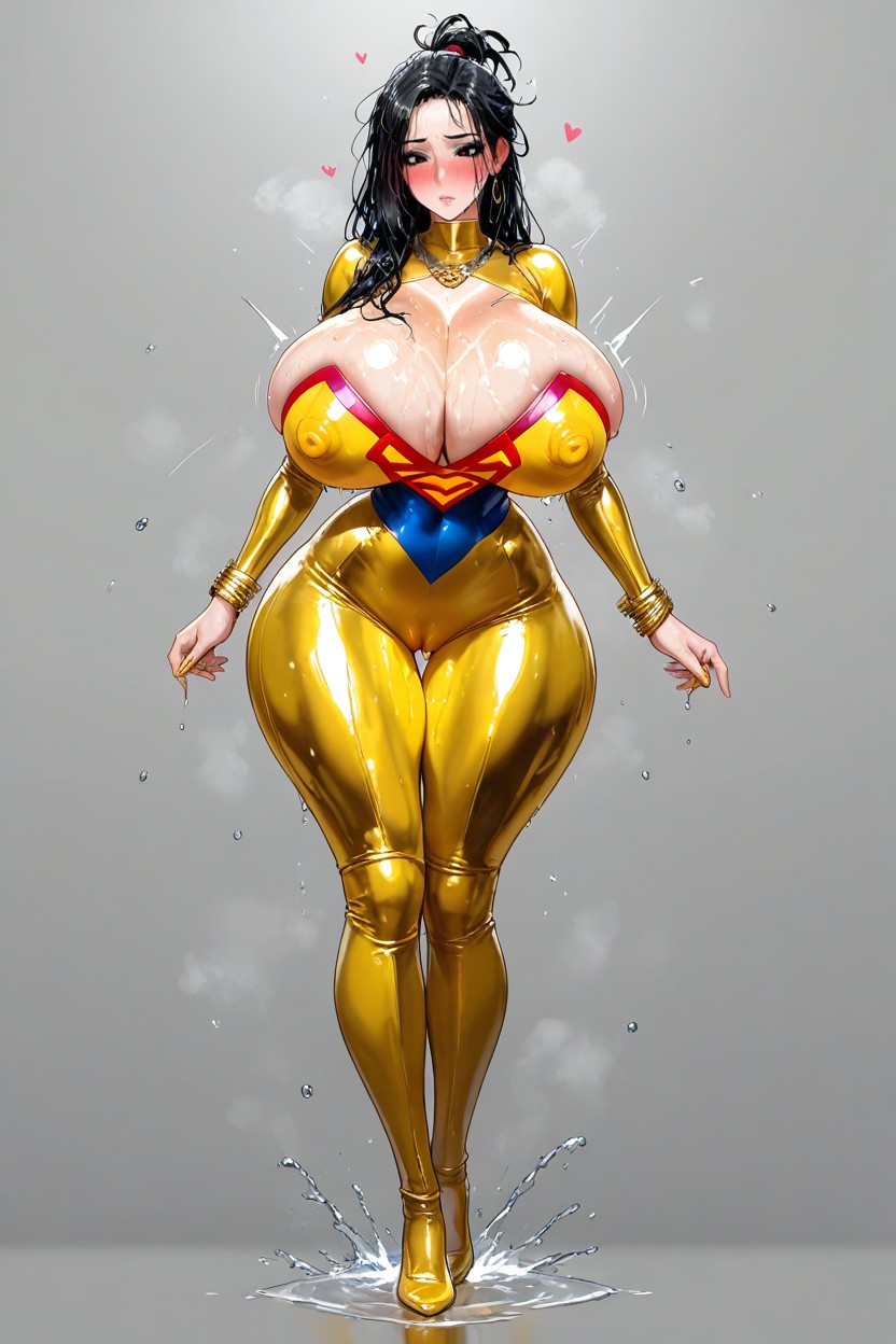 Camel Toe, Hyper Erect Nipples, Colossal Breast Expansion AI Porn