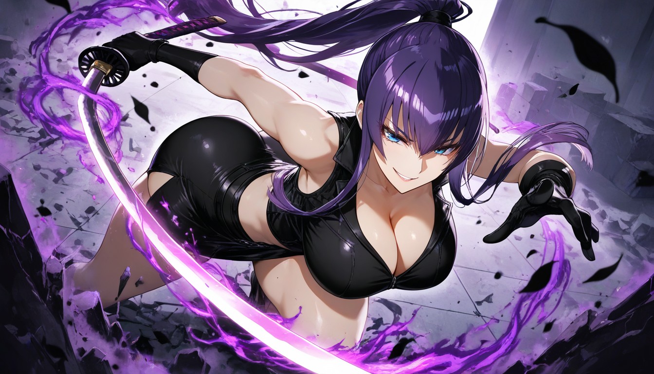 Intense Expression, Break Sharp Expressive Ink Lines, Raw Energy Hentai AI Porn
