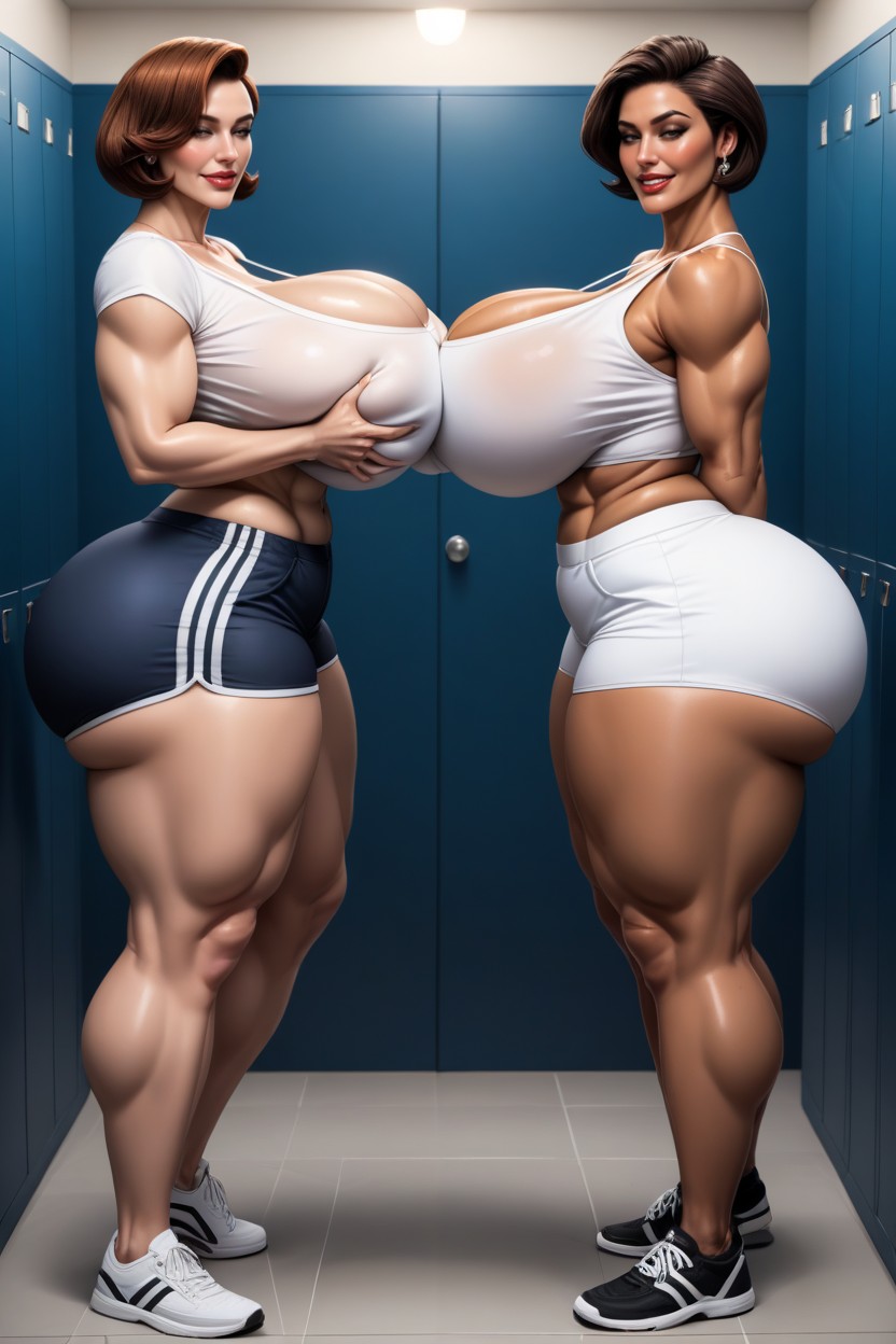 2 People, Bangs, Sweat A Lot AI Porn