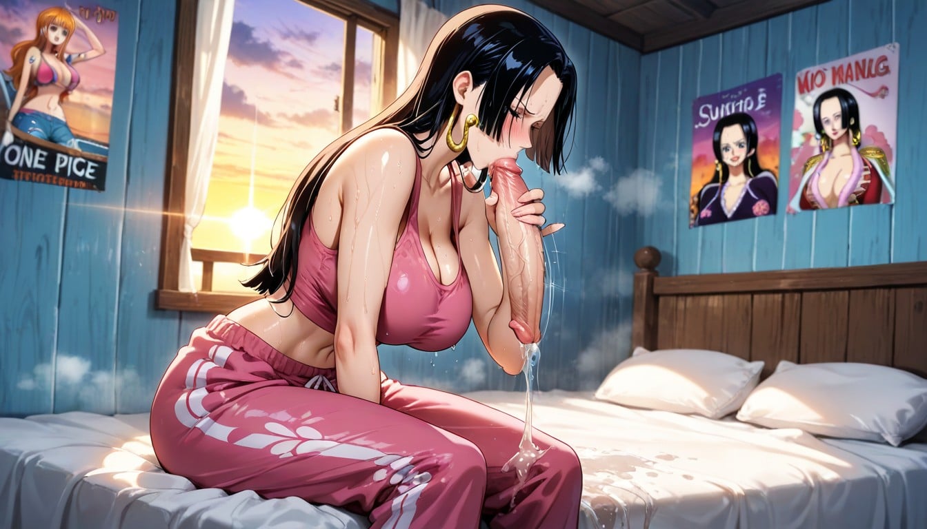 Wet Spot, Looking Down, Bed AI Porn