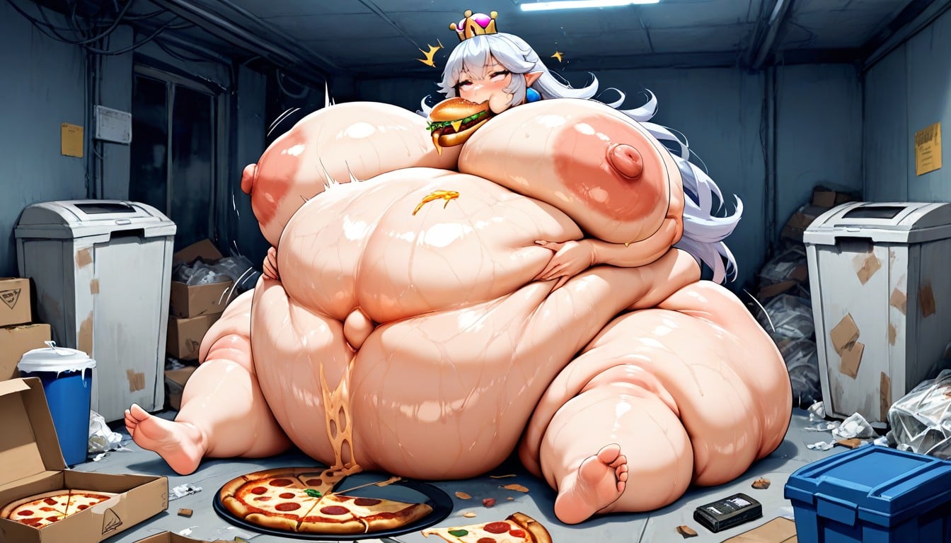 Belly Expansion, Extremely Fat Legs, Impossibly Fat Hentai AI Porn