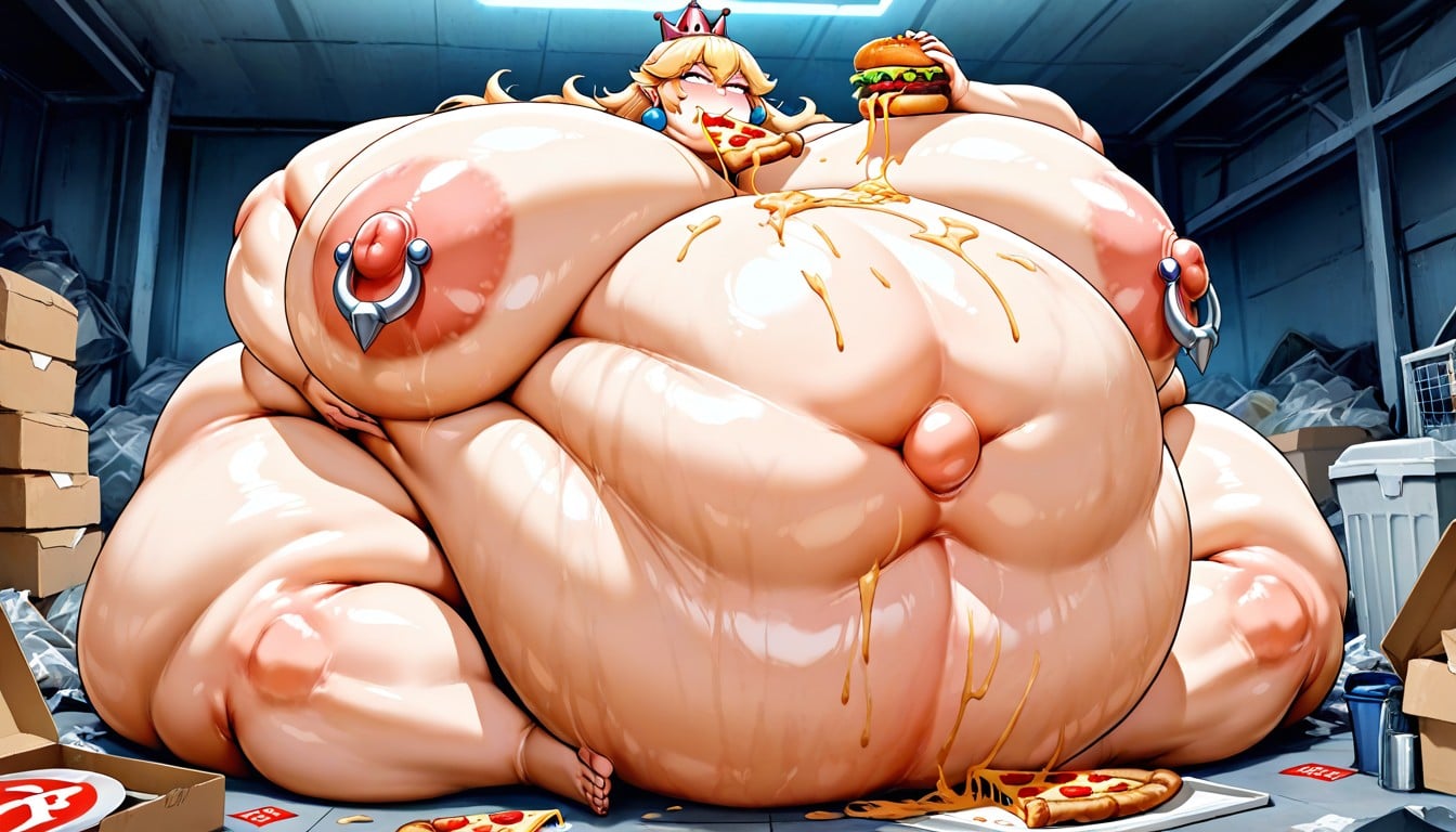 Gigantic Breast, Immobile, Heavy Belly Hentai AI Porn
