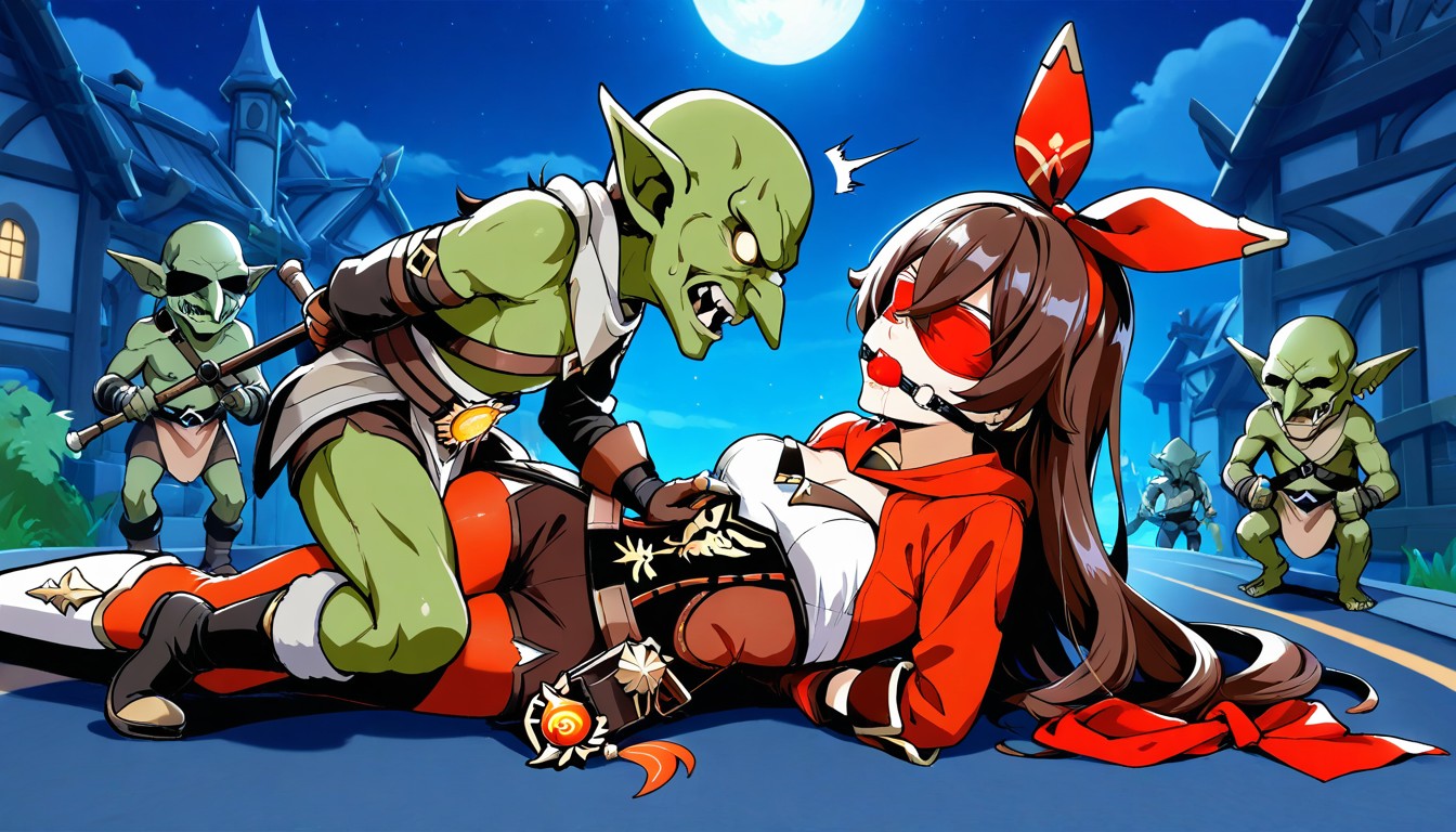 Combat Stance, Female Taller Than Goblin, Angry Hentai AI Porn