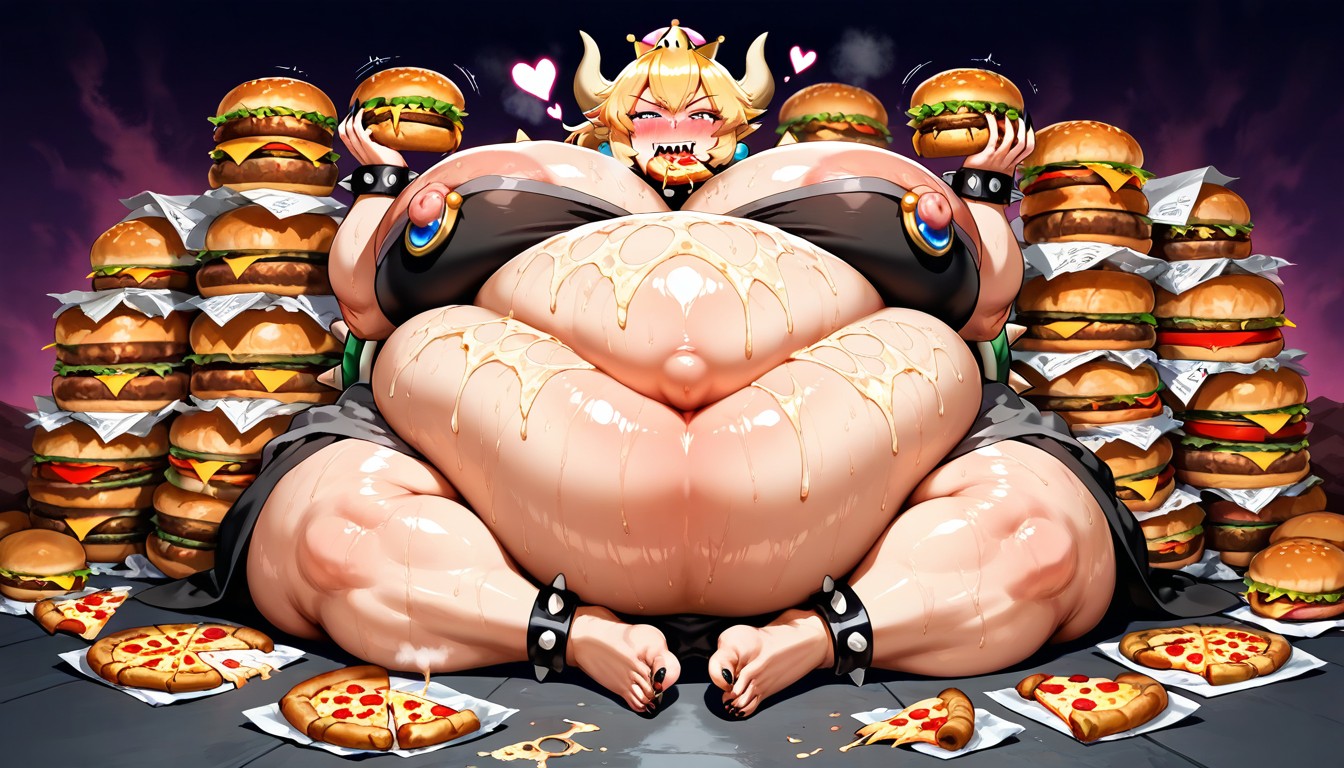 Fat Face, Musky, Morbidly Obese Hentai AI Porn