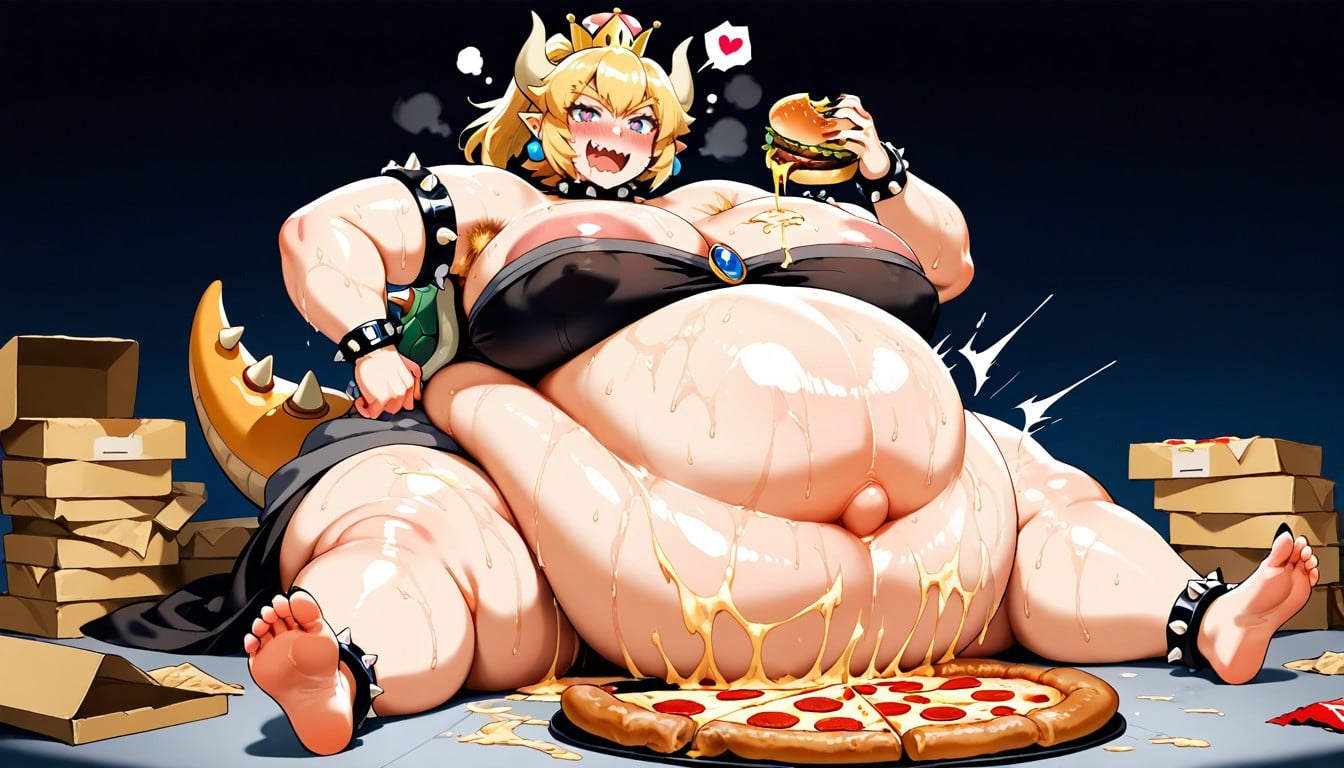 Extremely Fat, Armpit Hair, Soft Body Hentai AI Porn